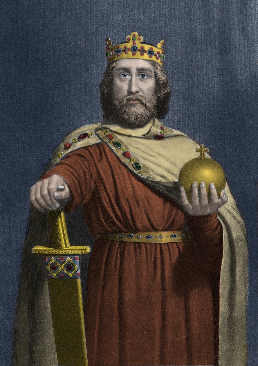 Carlos Magno (Carolus Magnus, Carolus Magnus, 742-814), Rei dos Francos - Carlos Magno (Carolus Magnus, Carlos o Grande) (747-814) Rei dos Francos e Imperador Cristão do Ocidente - de Anonymous Anonymous