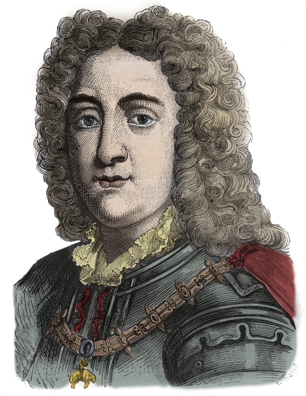 Carlos VI, Santo Imperador Romano (1685-1740) - Carlos de Habsburgo (Carlos von Habsburg) (Carlos VI do Santo Império) 1685-1740 - Gravura de Anonymous Anonymous