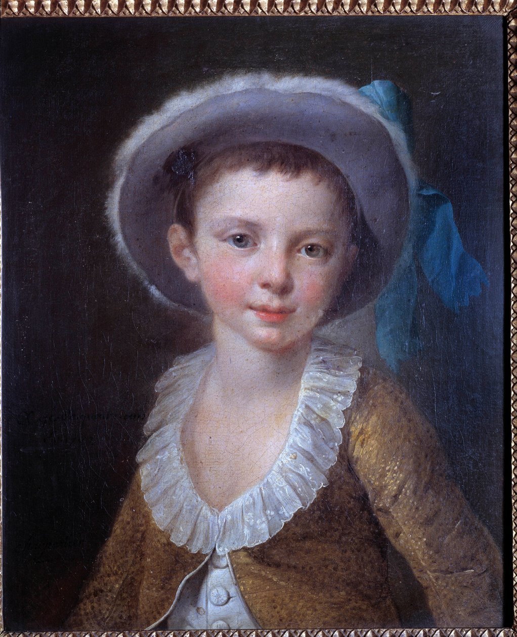 Retrato da Criança Pintura Anónima do século XVIII, Paris, Museu de Artes Decorativas de Anonymous Anonymous
