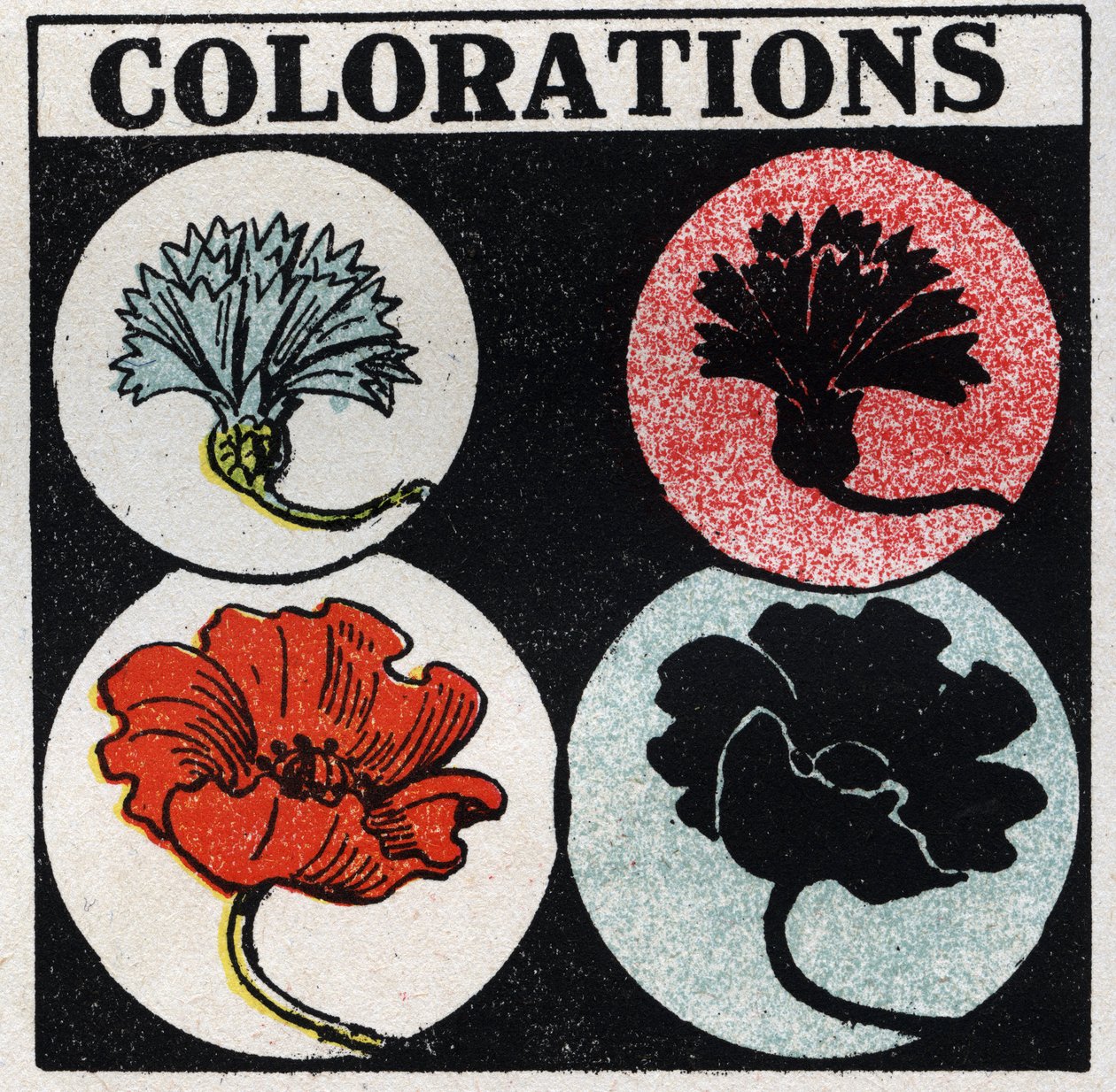 Cores: Cores. Ilustração anónima de 1925. Colecção privada. de Anonymous Anonymous