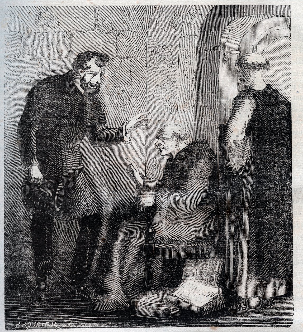 Diogo Inacio de Pina Manique (1733 -1805) Magistrado Português Ele ataca a gravura freemonry portuguesa de 1879 em "História dos Segredos, Política e Sociedades Religiosas" de Pierre Zaccone (1817-1895) de Anonymous Anonymous