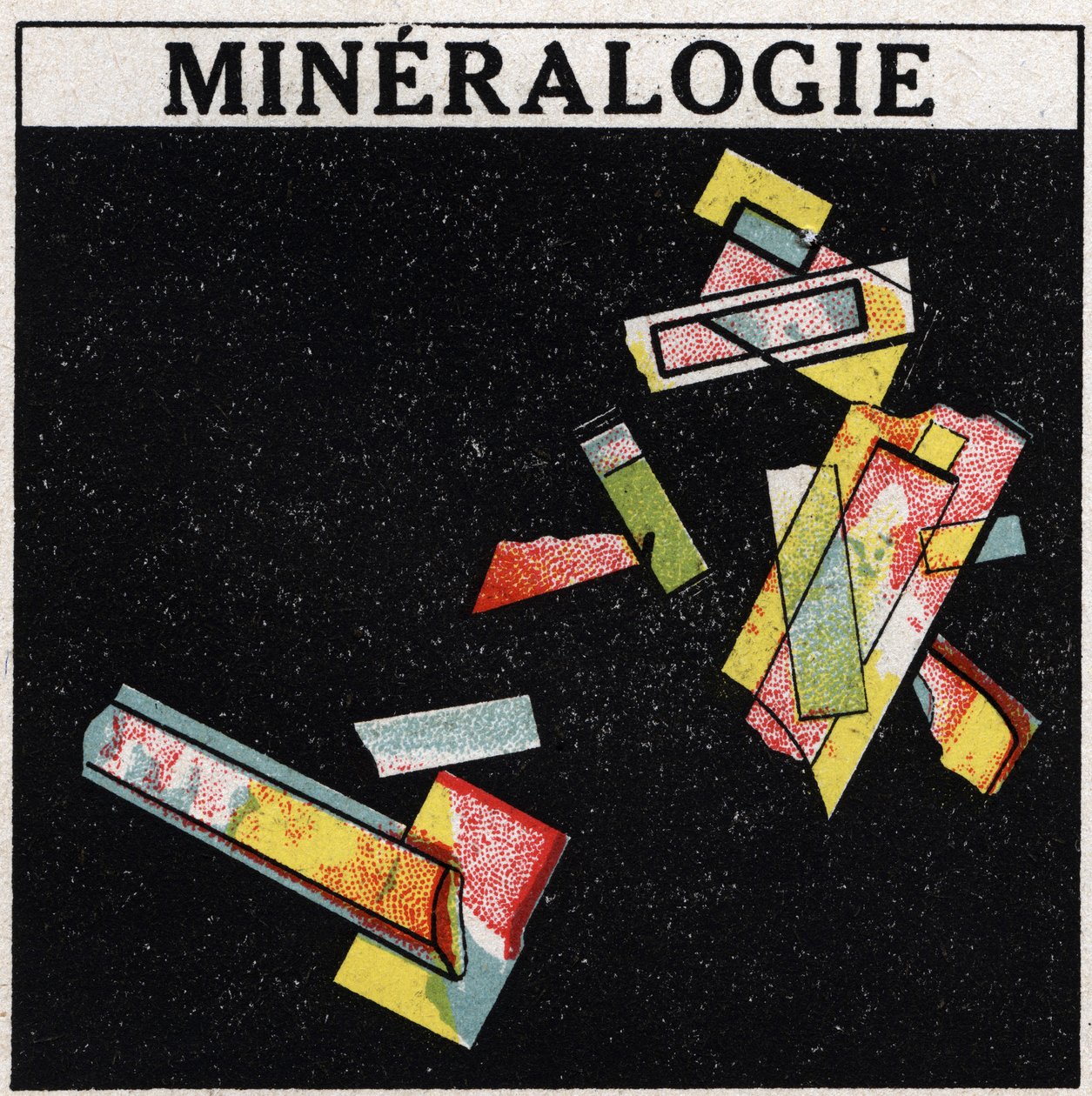 Dupla refracção: mineralogia. Ilustração anônima de 1925. Coleção privada. de Anonymous Anonymous