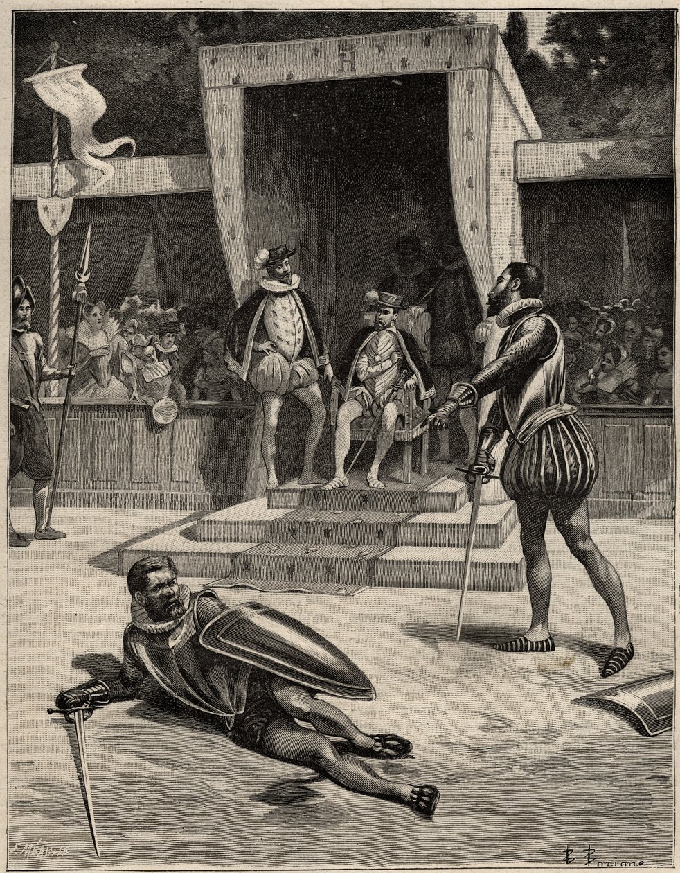 Duelo entre François de Vivonne de la Chataigneraie e Guy de Chabot, Barão de Jarnac em Saint Germain en Laye, França 10 de julho de Anonymous Anonymous