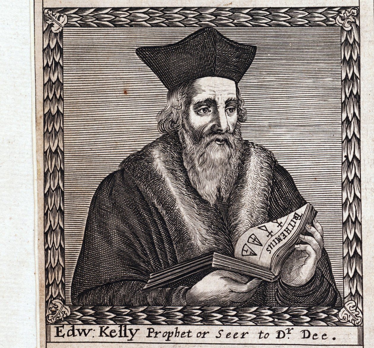 Edward Kelley ou Edward Talbot (1555-1597) - Oeuvre anonyme, gravura de Anonymous Anonymous