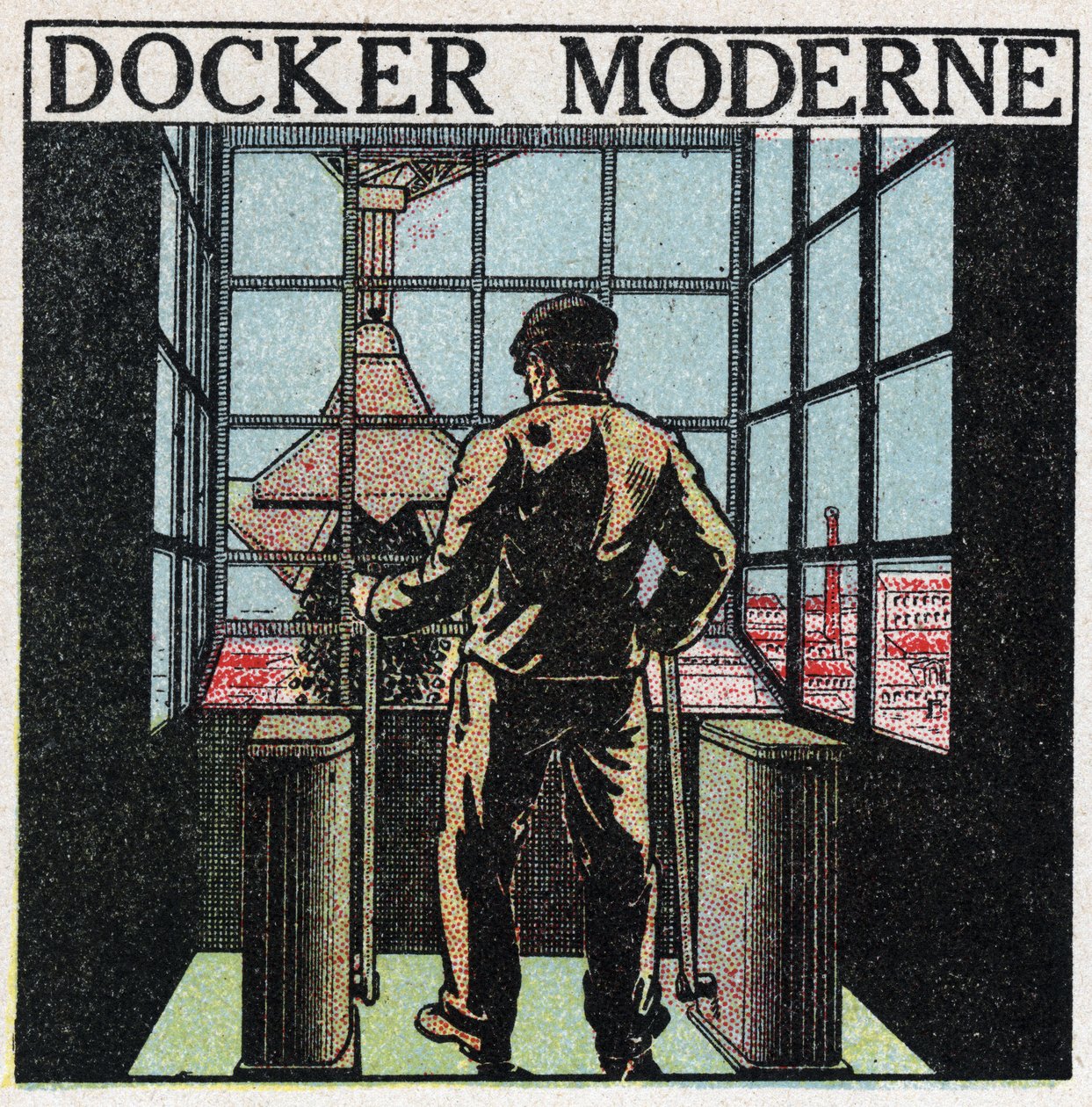 Ferramentas eléctricas: estivador moderno (década de 1920). Ilustração anónima de 1925. Coleção particular. de Anonymous Anonymous