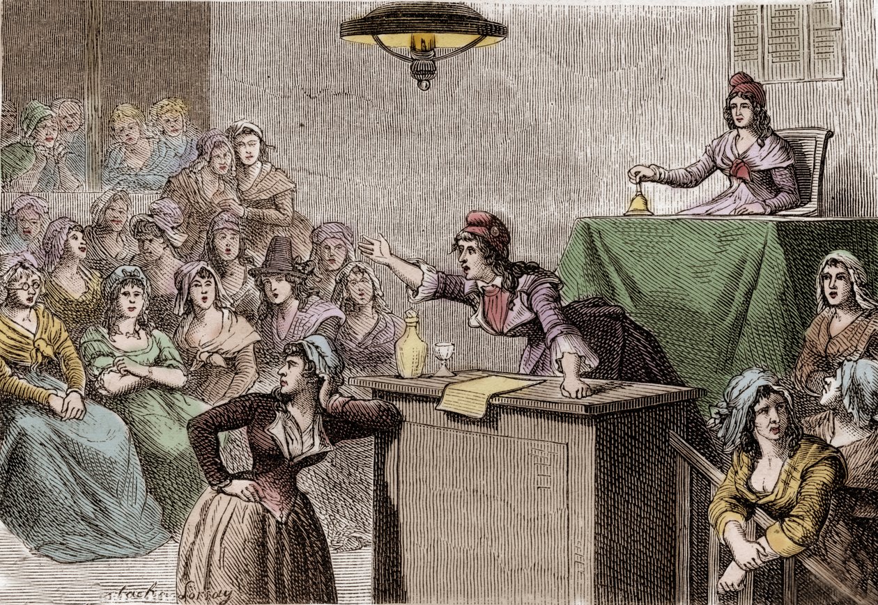 Revolução Francesa 1789 - 1799, clube político feminino de Anonymous Anonymous