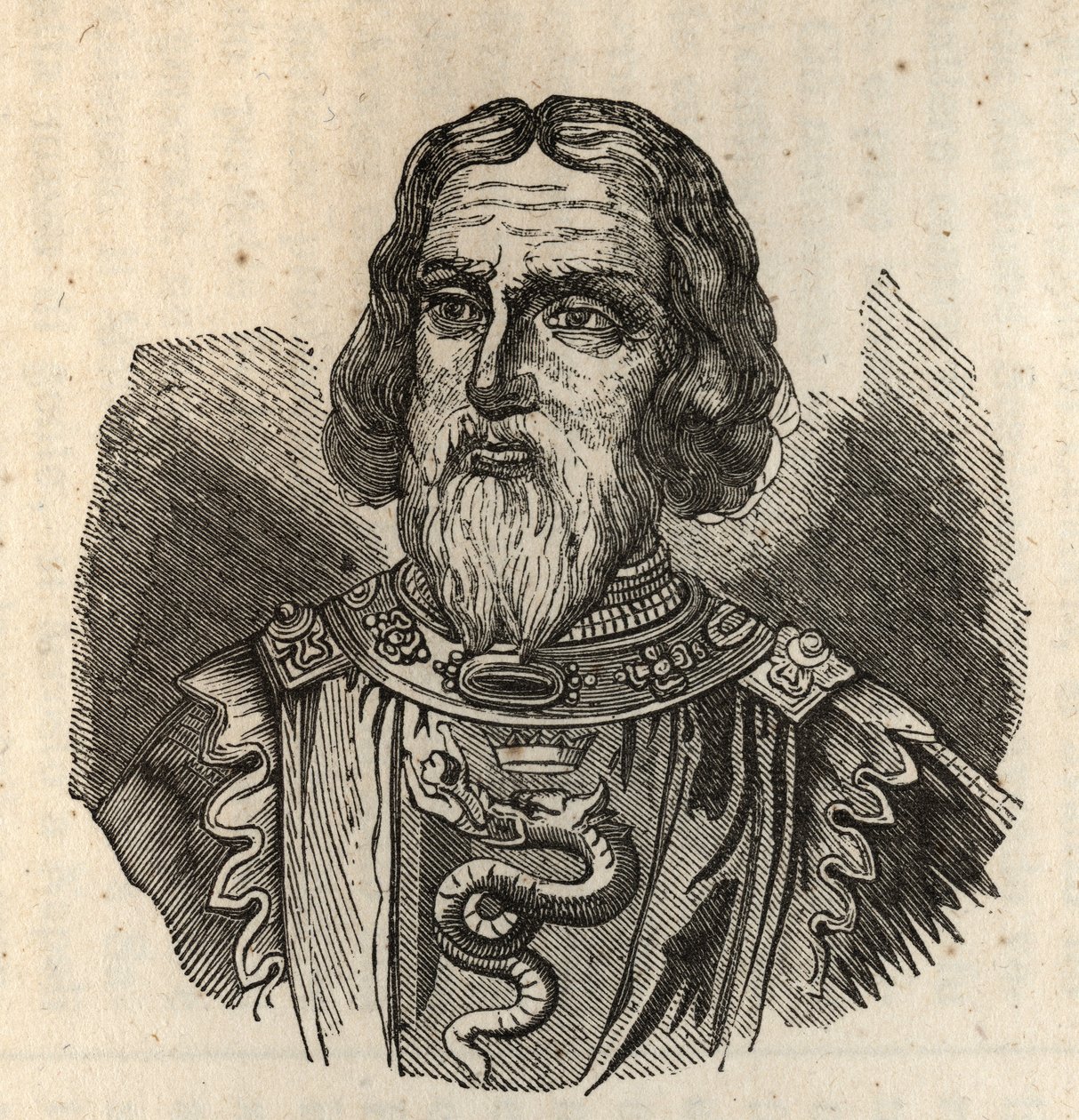 Galeas I Visconti - Galeazzo I Visconti - galeazzo primo visconti - 1277-1328 - gravura de Anonymous Anonymous