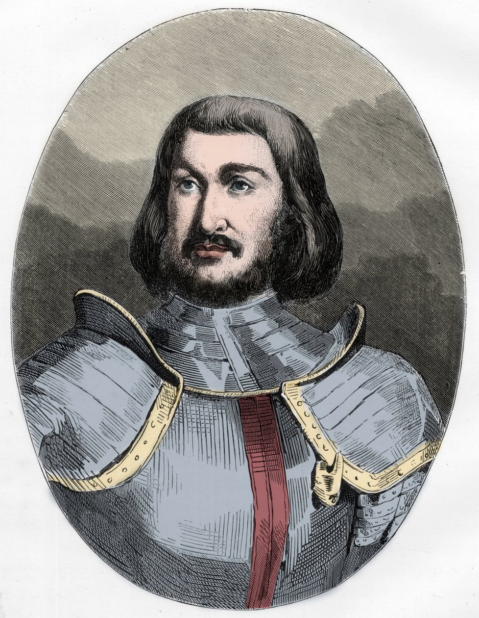 Gilles de Laval, Senhor de Rais (1404-1440) - Retrato de Gilles de Rais (Retz ou Rays) (1404-1440), companheiro de armas de Joana d