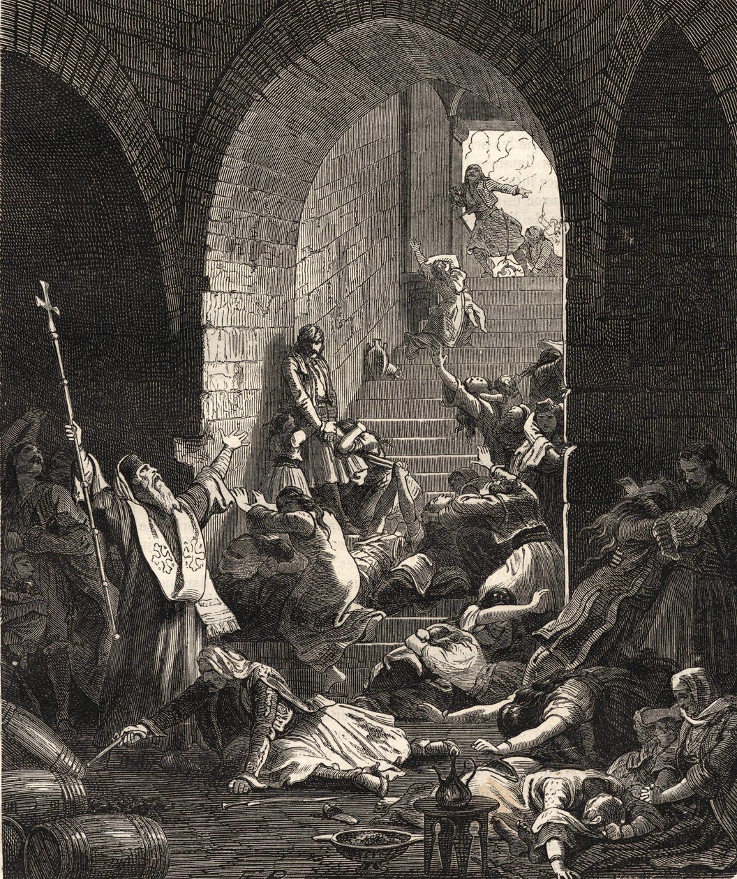 A Guerra da Independência da Grécia. Captura do Missolonghi por Ibrahim Pasha, 25 de Abril de Anonymous Anonymous