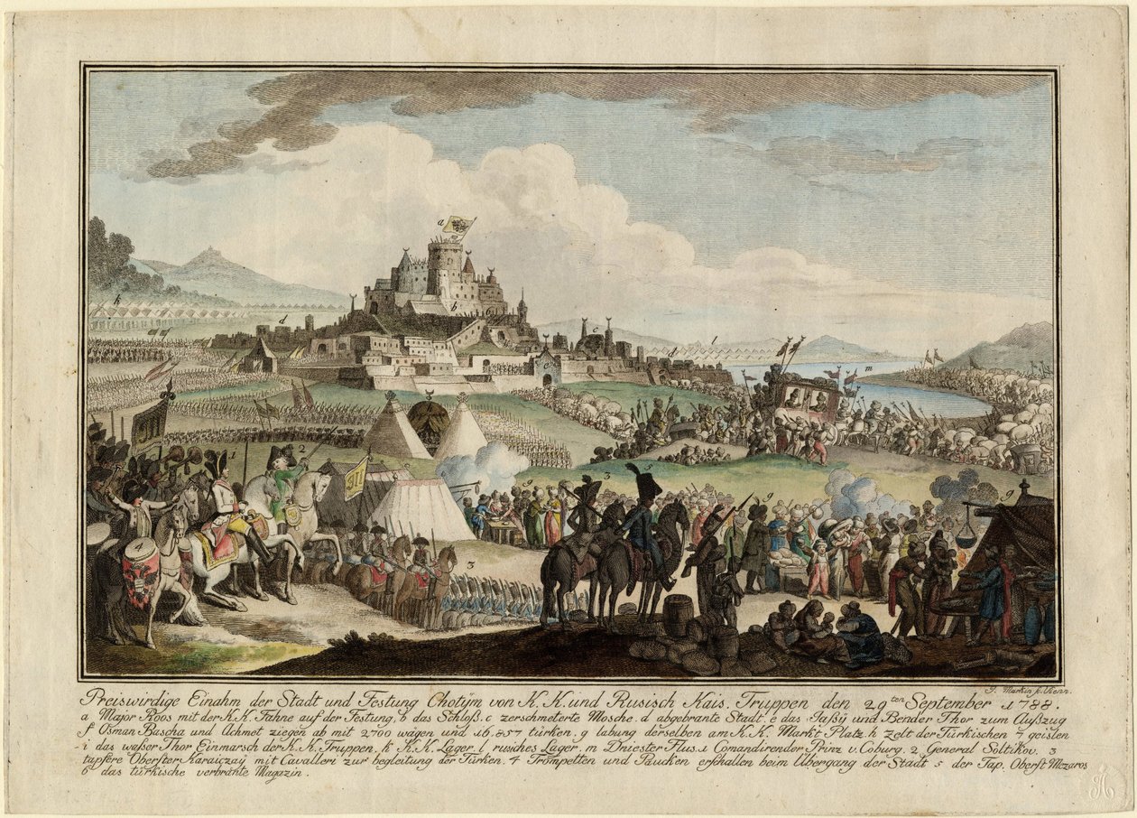Guerre russo-turque de 1787-1792 - A tomada de Khotyn pelo exército russo em 29 de setembro de Anonymous Anonymous