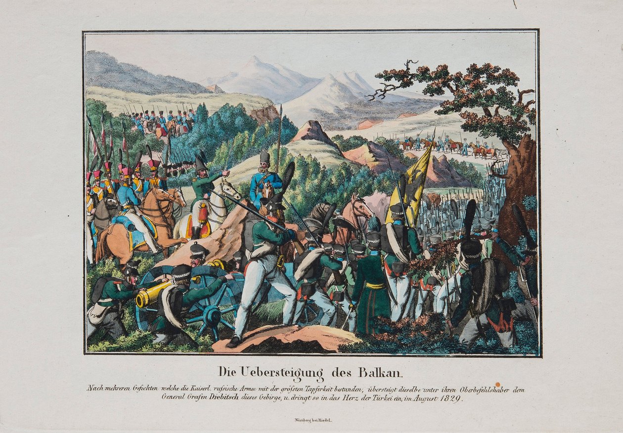 Guerre russo-turque de 1828-1829 - O Exército do Graf Ivan Ivanovich Diebitsch (Hans Karl Friedrich Anton von Diebitsch und Narden ou Ivan Ivan Ivanovitch Dibitch-Zabalkanski de Anonymous Anonymous