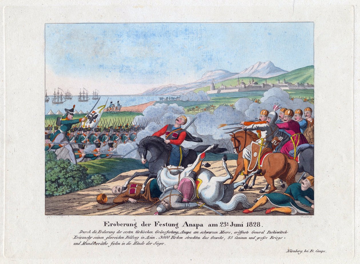 Guerre russo-turque de 1828-1829 - A queda da fortaleza de Anapa em 23 de junho de Anonymous Anonymous