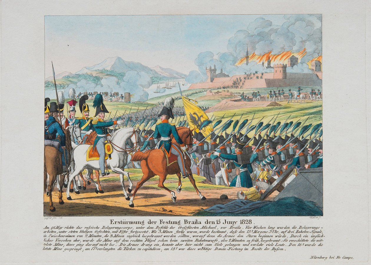 Guerre russo-turque de 1828-1829 - A invasão da fortaleza Brailov em 15 de junho de Anonymous Anonymous