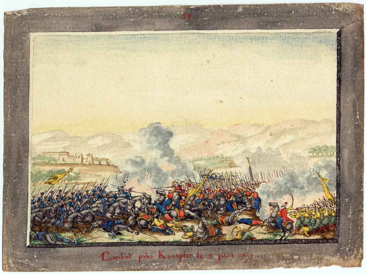Guerre russo-turque de 1828-1829 - bataille de Kulevicha (Kulewtscha)- A Batalha de Kulevicha em 11 de Junho de Anonymous Anonymous
