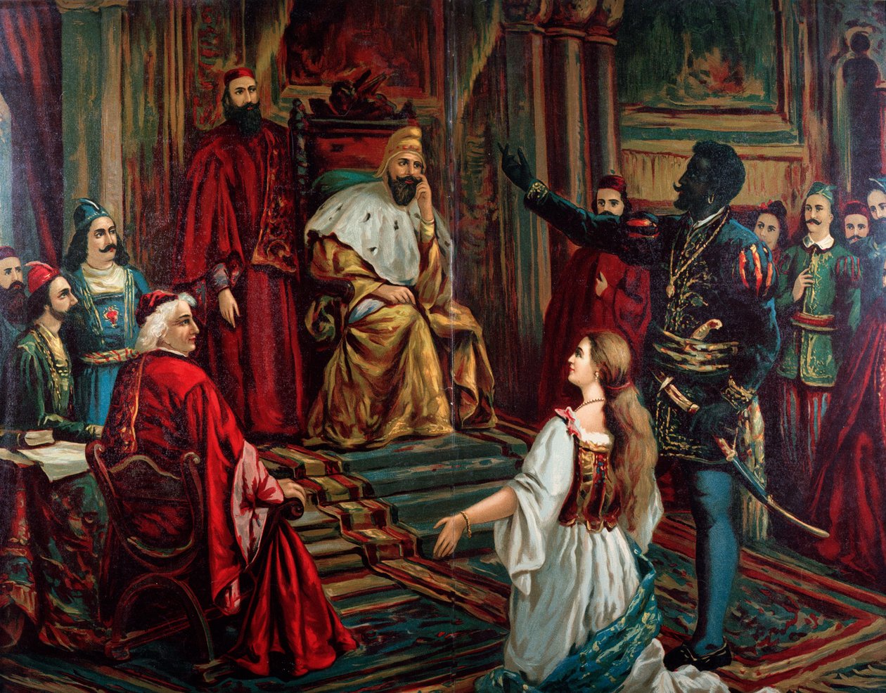 Ilustração da ópera Otello de Giuseppe Verdi de Anonymous Anonymous