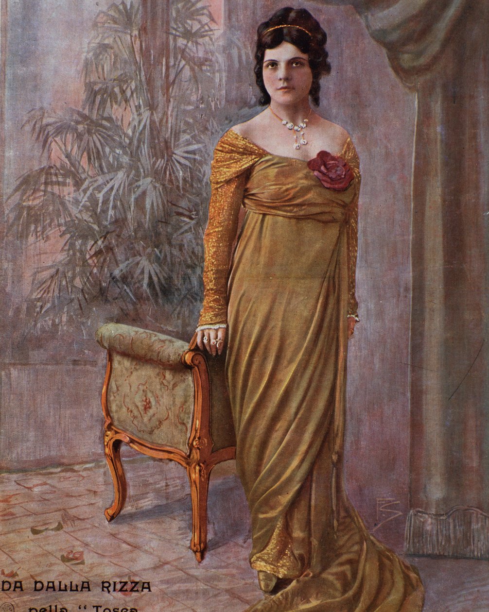 A cantora italiana Gilda dalla Rizza em La Tosca de Puccini de Anonymous Anonymous