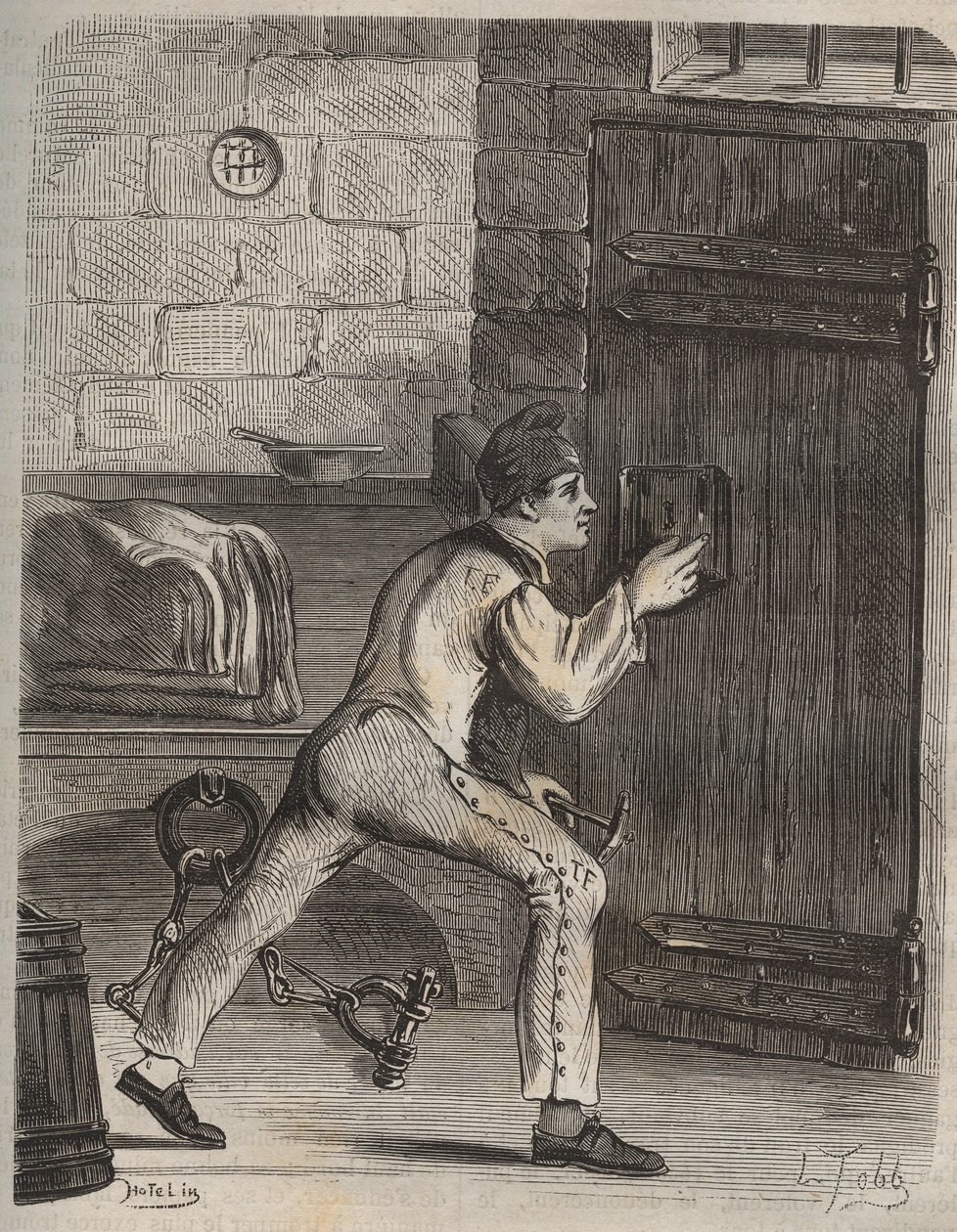 Le forcat Blouet - Gravura na "Histoire des bagnes depuis leur création à nos jours" (1877) de Pierre Zaccone (1817-1895) (Colonia Penale - Colónia Penal) Colecção privada de Anonymous Anonymous