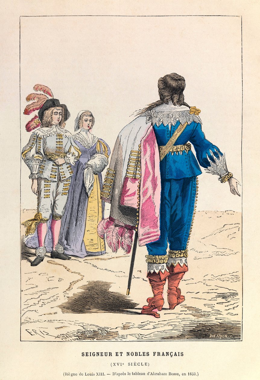 Senhor e nobres franceses do século XVI - Senhor e nobres do século XVI - coleção particular de Anonymous Anonymous