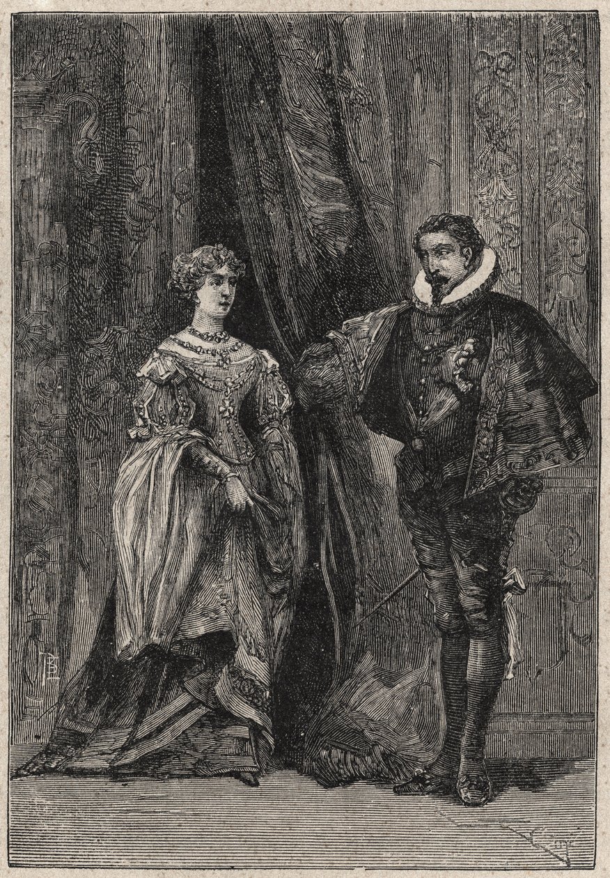 Lucrezia Borgia e seu primeiro marido Giovanni Sforza d