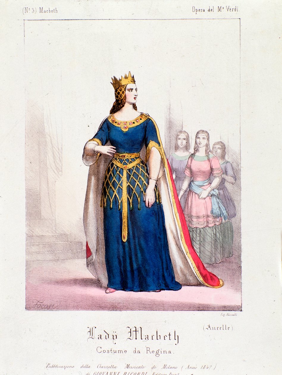 Personagem da rainha Macbeth na ópera Macbeth de Giuseppe Verdi de Anonymous Anonymous