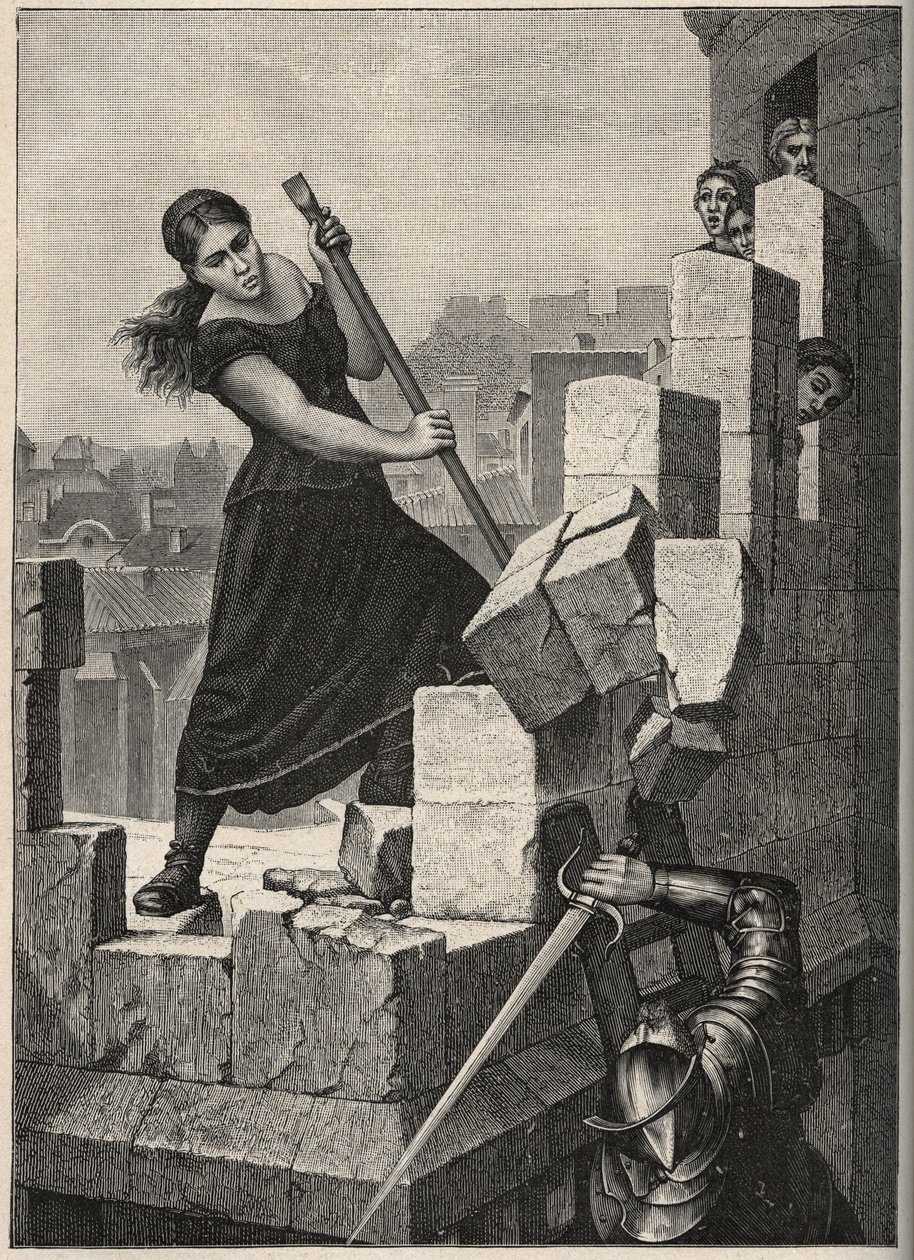 Marguerite Catherine Ponsoye também conhecida como Margot Delaye aqui em maio de 1570 defendendo a cidade de Montelimar (França) exército aganista de Ludovic de nassau - Marguerite Catherine Ponsoye conhecida como "la Gandonne" ou Margot Delaye aqui em abr de Anonymous Anonymous