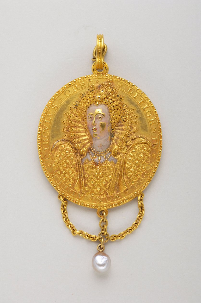 Medalha de 1589 em Honra da Rainha Isabel I. Offverse (século XVI) de Anonymous Anonymous