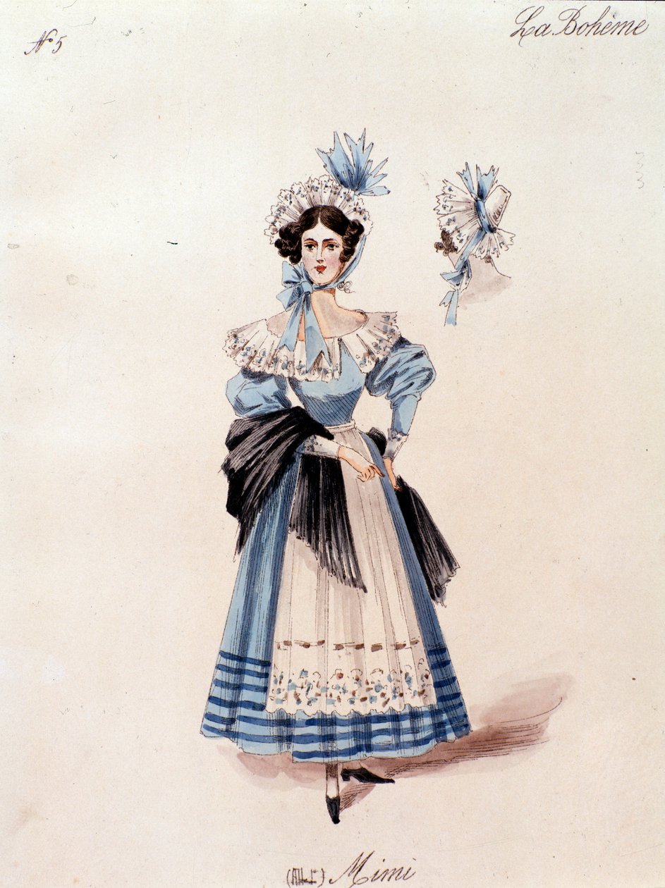 Mimi, personagem da ópera La boheme de Puccini de Anonymous Anonymous