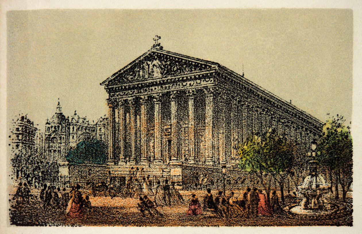 Paris 1874: Igreja de La Madeleine, Colecção Particular de Anonymous Anonymous