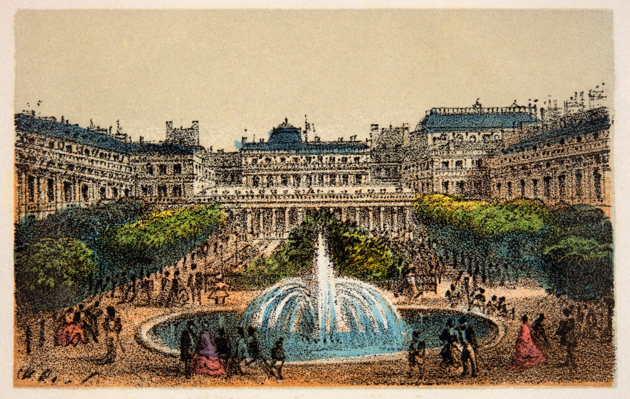 Paris 1874: Jardins do Palácio Real, Colecção Privada de Anonymous Anonymous