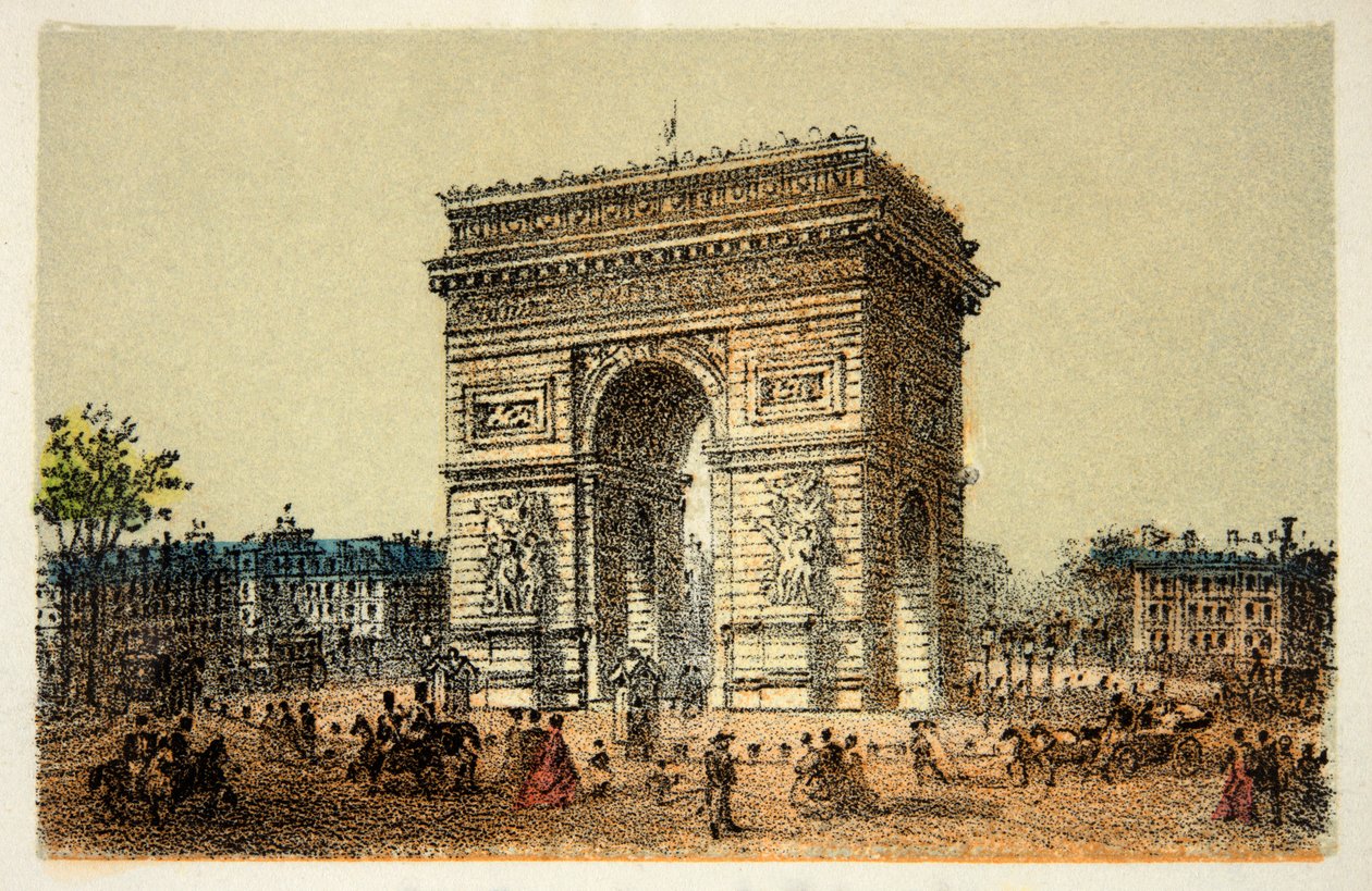Paris 1874: O Arco da Etoile, Colecção Privada de Anonymous Anonymous