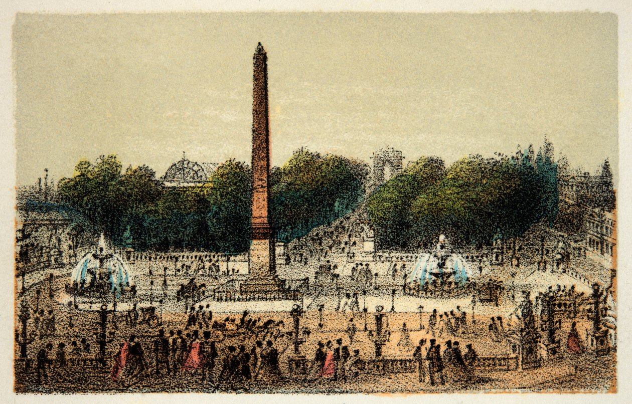 Paris 1874: A Place de la Concorde, Coleção Particular de Anonymous Anonymous