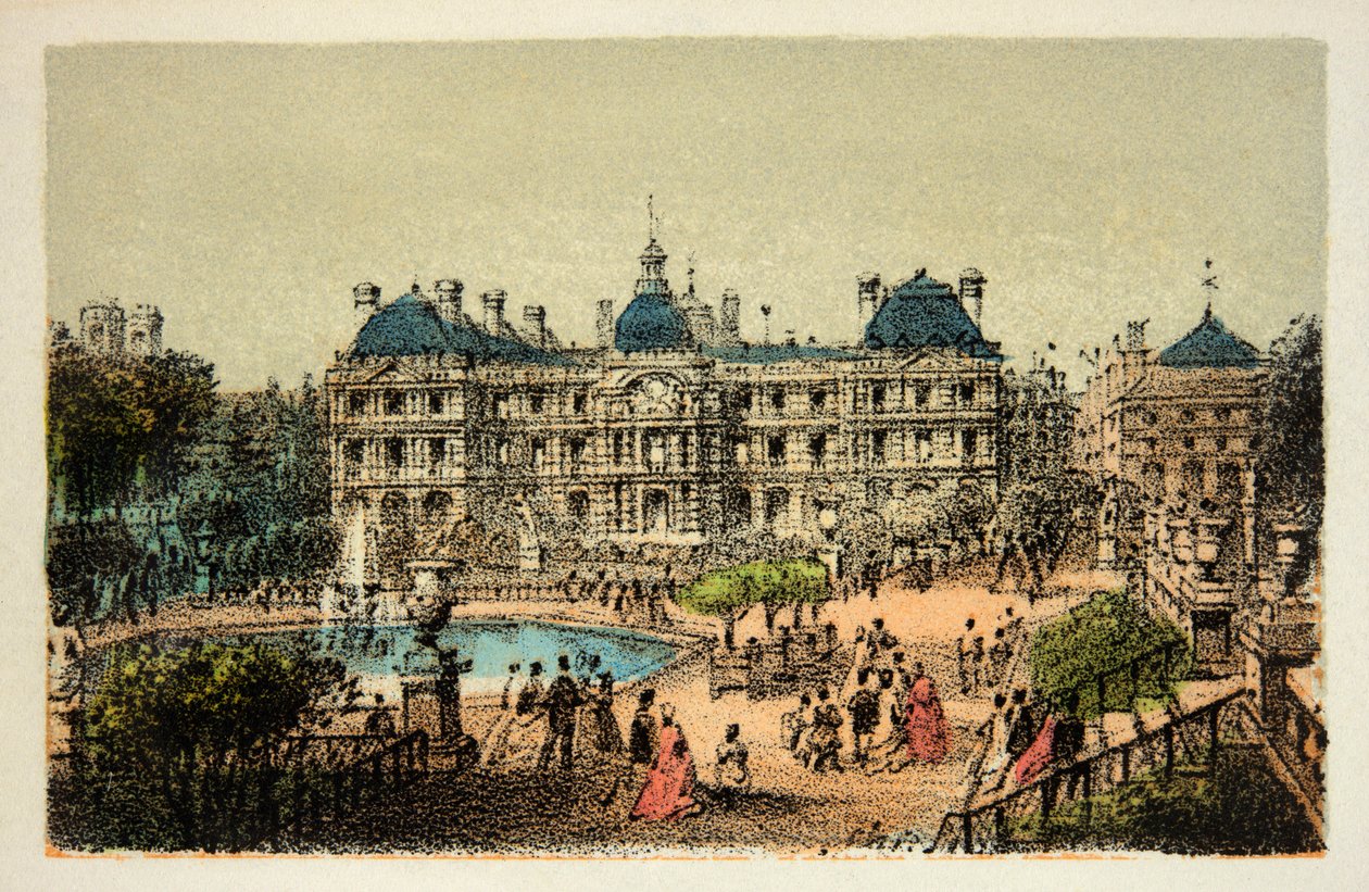Paris 1874: Os Jardins do Luxemburgo, Colecção Privada de Anonymous Anonymous