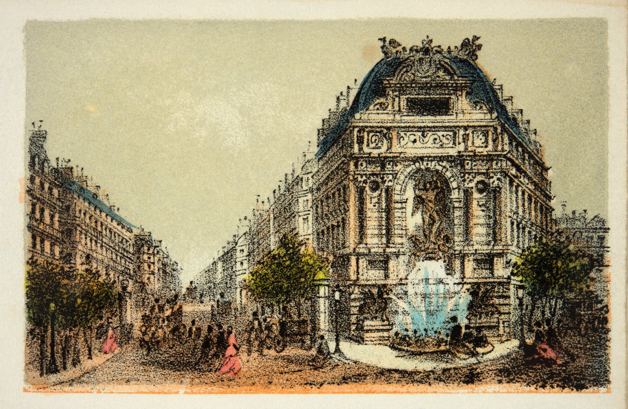 Paris 1874: A Fonte de Saint Michel, Coleção Particular de Anonymous Anonymous