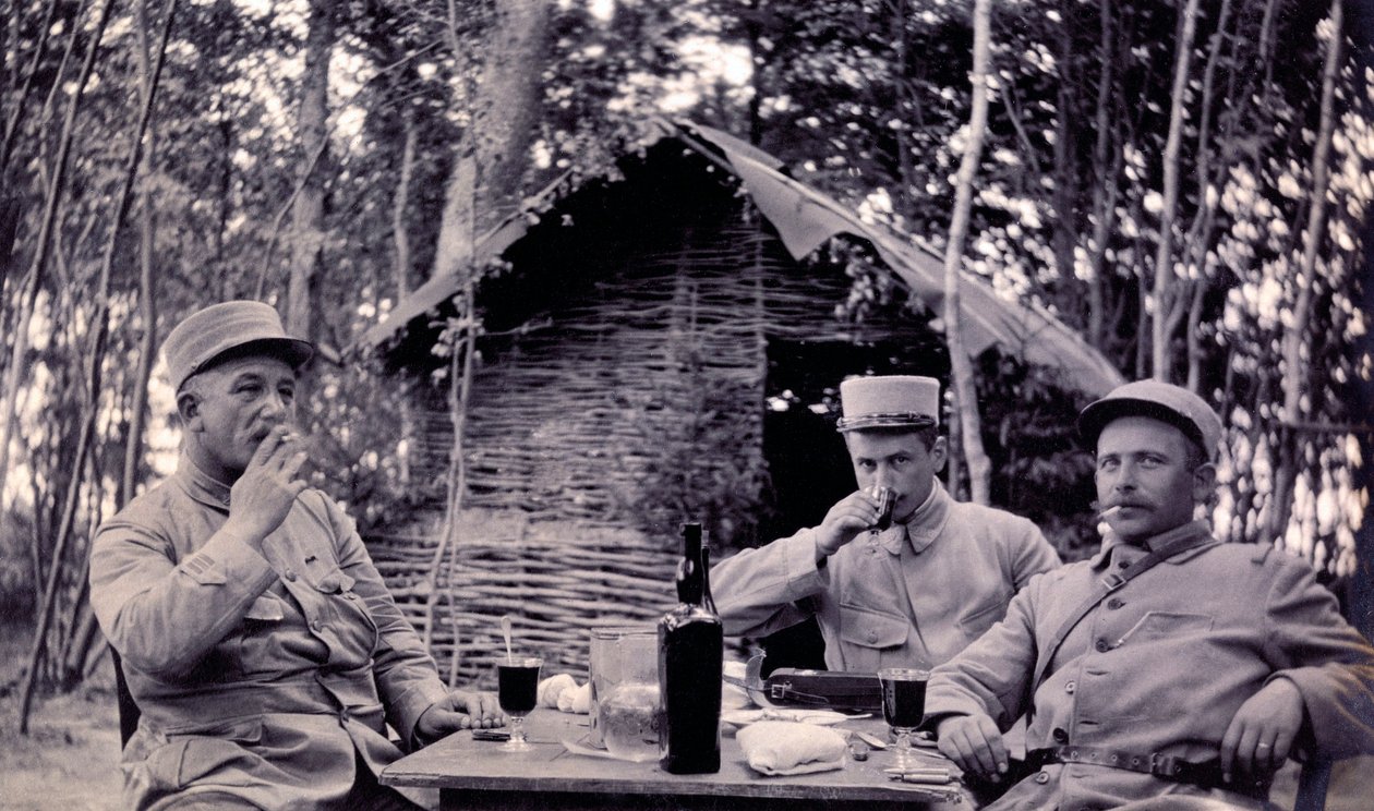 Fotografia de um álbum pessoal de um tenente de infantaria durante os primeiros meses da Primeira Guerra Mundial (1ª, Iere de Anonymous Anonymous