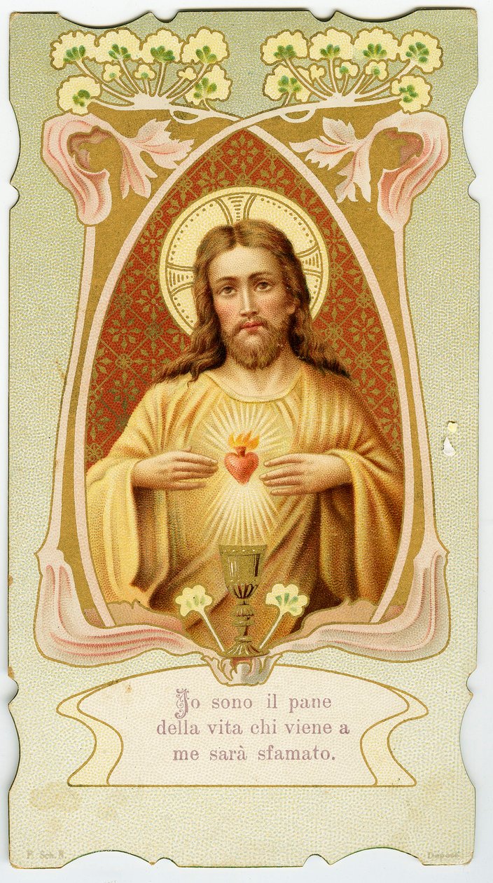Imagem Piedosa: Sagrado Coração (cromolitografia) de Anonymous Anonymous