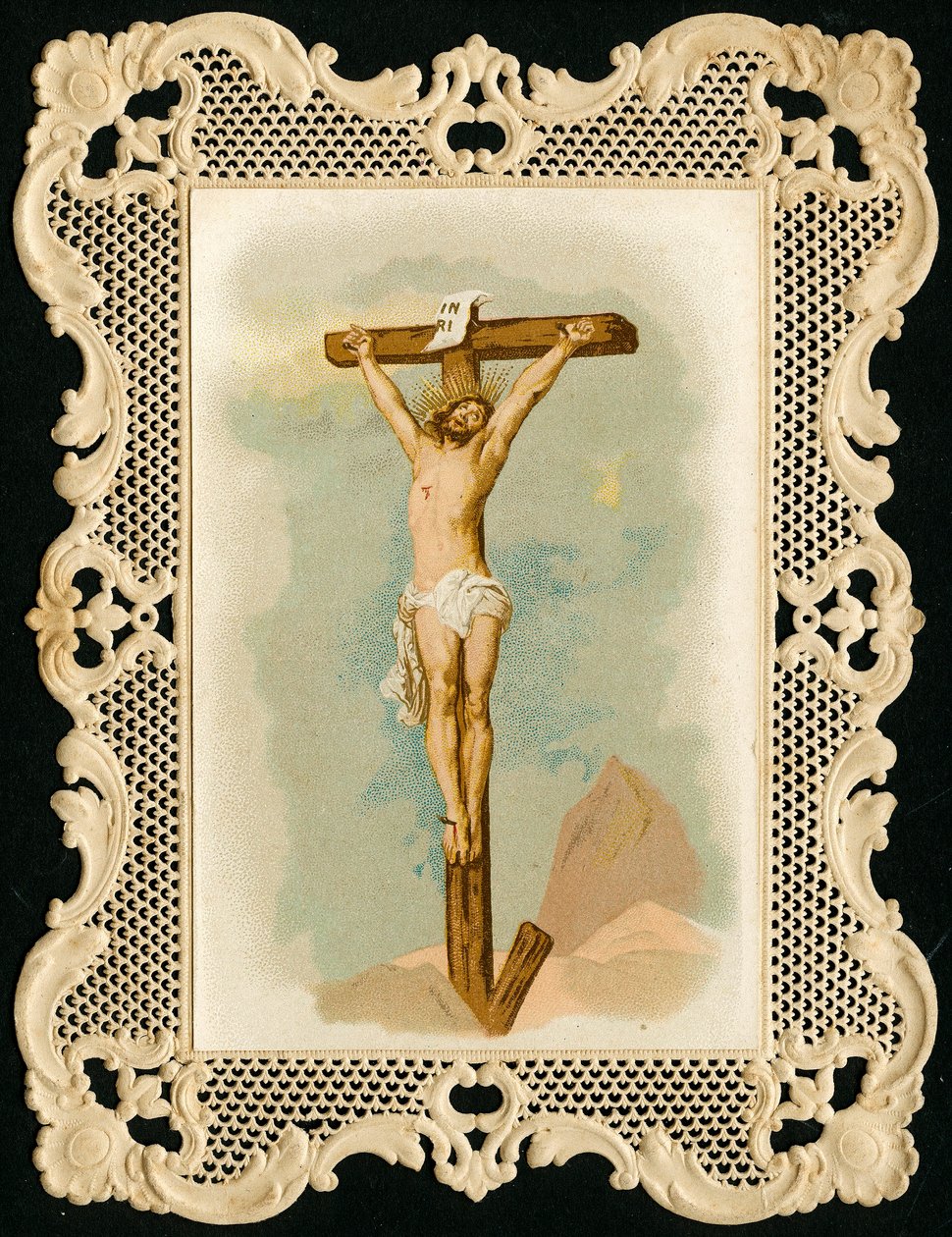 Imagem piedosa: Crucificação (cromolitografia) de Anonymous Anonymous