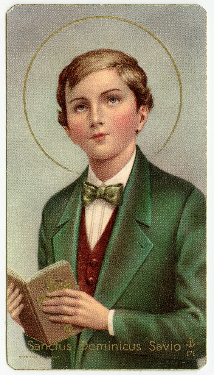Imagem piedosa: Dominic Savio adolescente italiano e estudante de São João Bosco (cromolitografia) de Anonymous Anonymous
