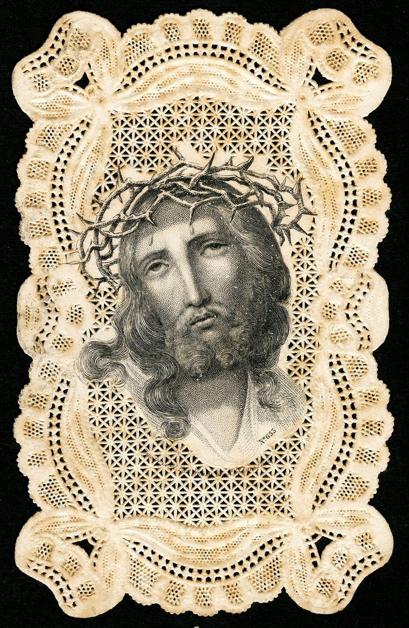Imagem piedosa: Jesus Cristo coroado de espinhos (gravura) de Anonymous Anonymous