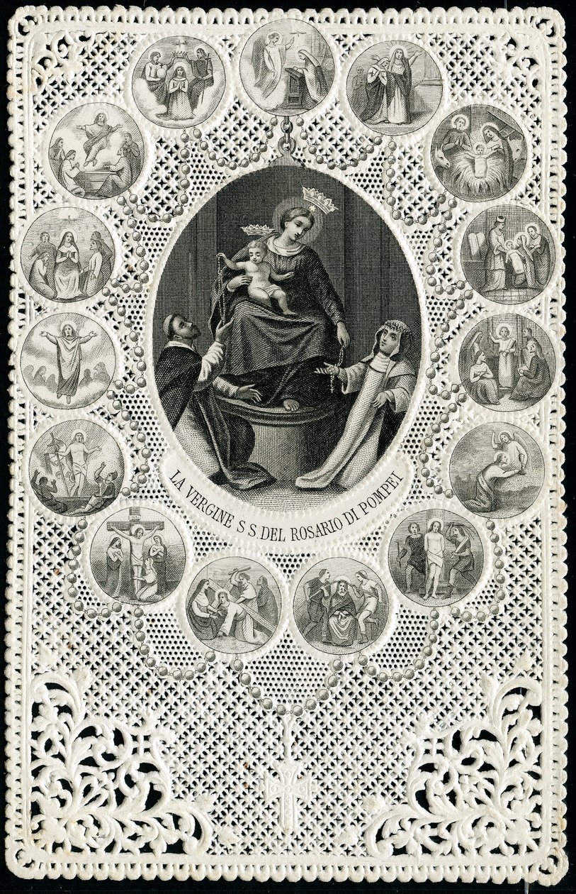 Imagem piedosa: Senhora do Rosário de Pompéia (gravura) de Anonymous Anonymous
