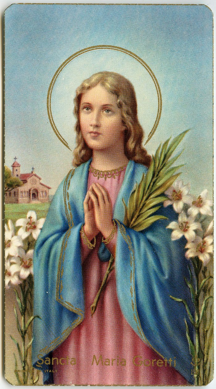 Imagem piedosa: Maria Goretti italiana virgem-mártir (cromolitografia) de Anonymous Anonymous