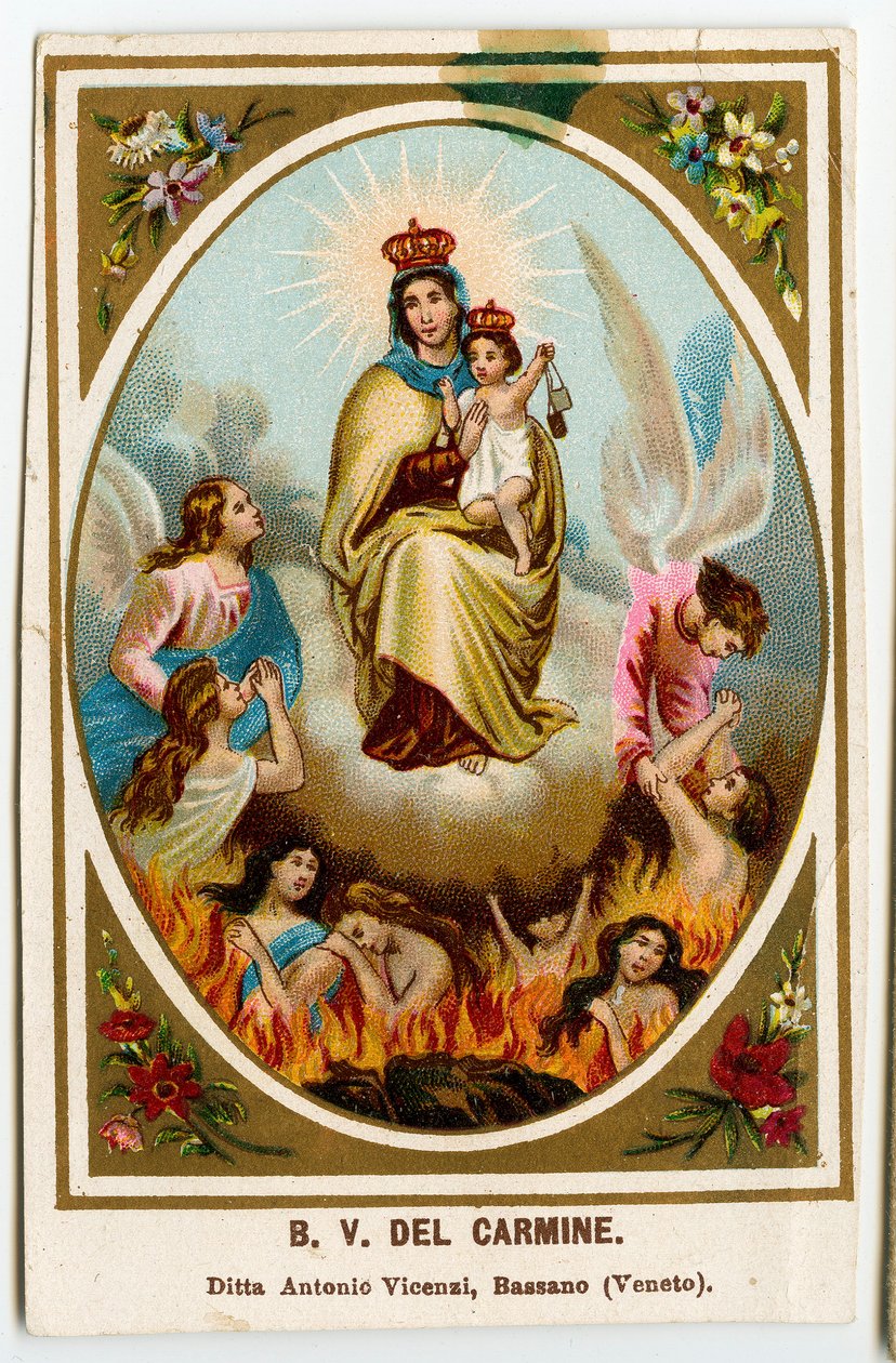 Imagem piedosa: Nossa Senhora do Monte Carmelo (cromolitografia) de Anonymous Anonymous