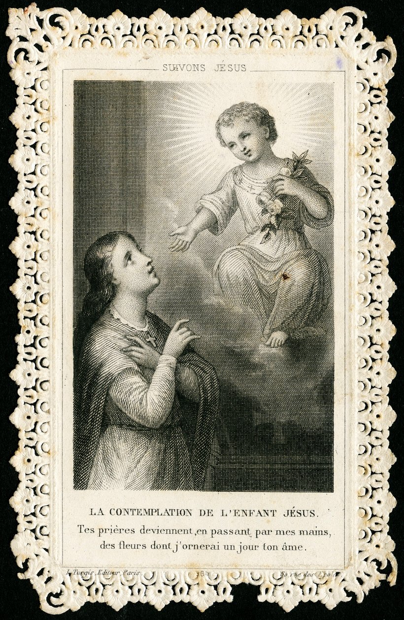 Imagem piedosa: Oração a Jesus (gravura) de Anonymous Anonymous