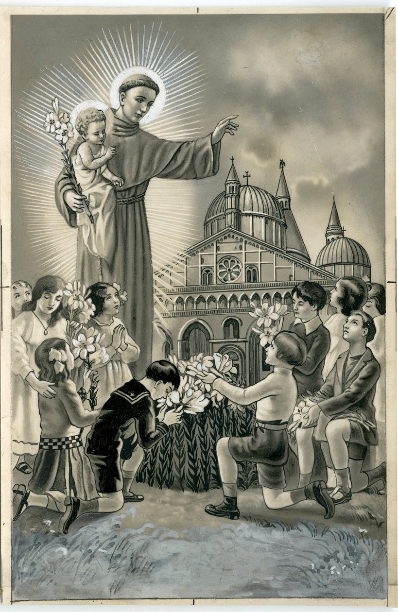 Imagem piedosa: Santo António de Lisboa (imprimir) de Anonymous Anonymous