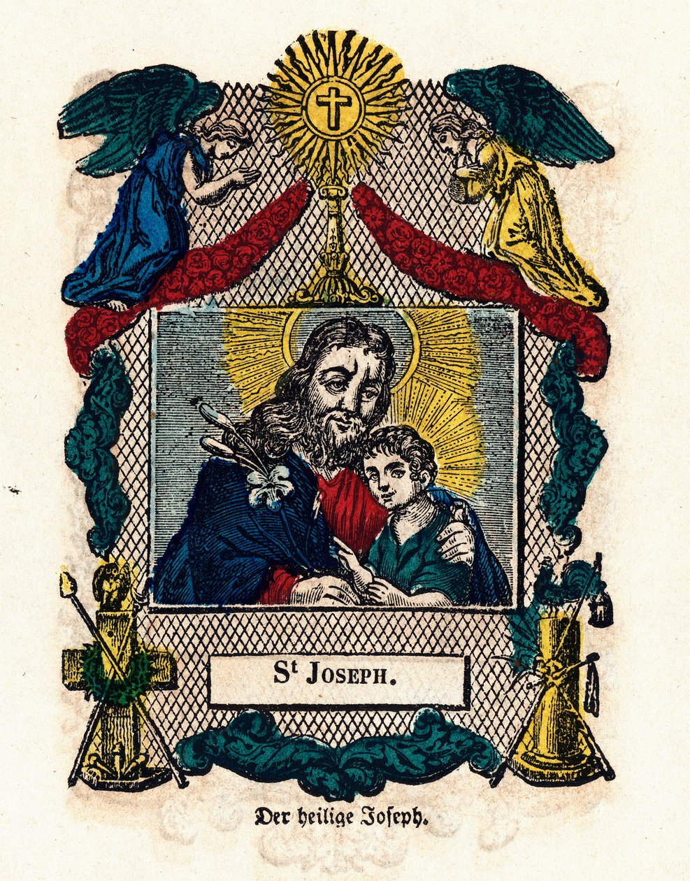 Imagem piedosa: São José. Gravura do século XIX Colecção privada de Anonymous Anonymous