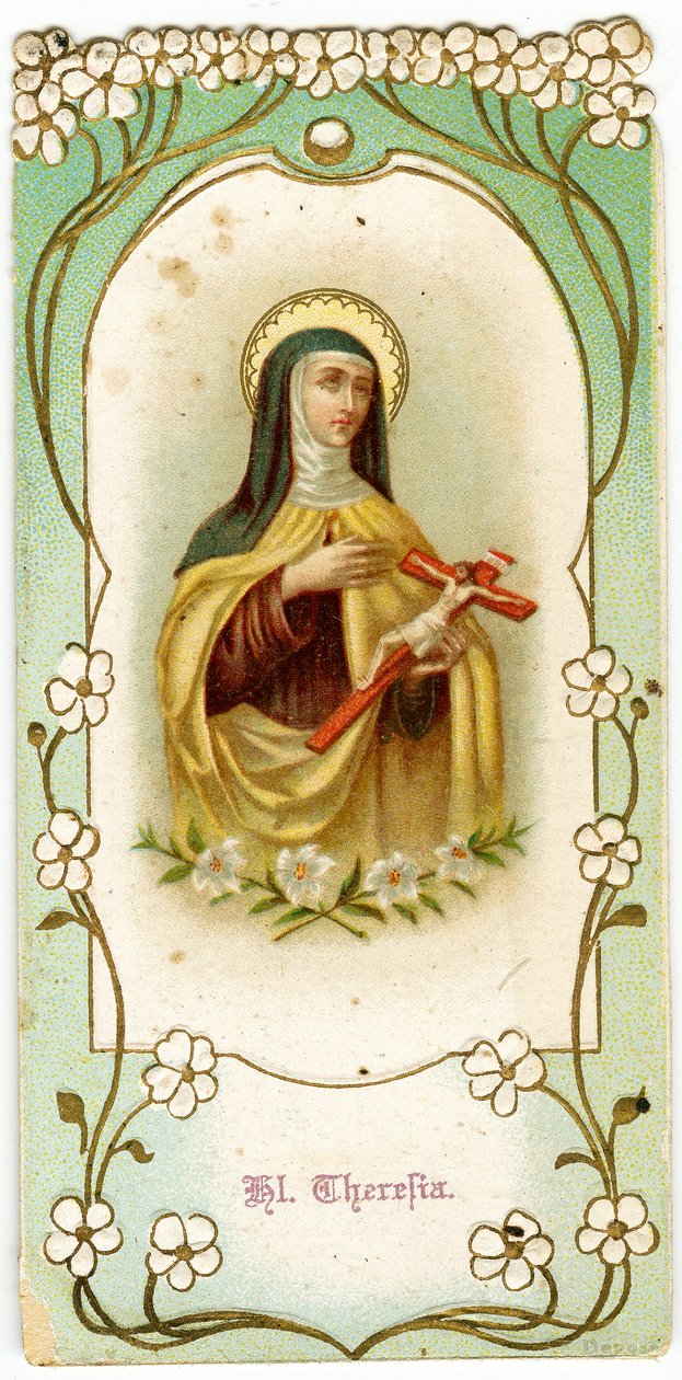 Imagem piedosa: Santa Teresa do Menino Jesus e o Rosto Santo (cromolitografia) de Anonymous Anonymous