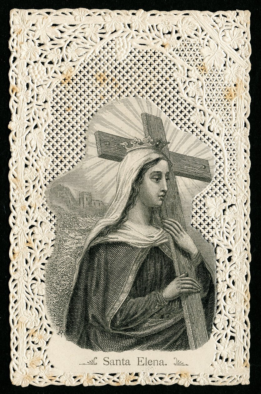 Imagem piedosa: Santa Helena, mãe de Constantino, a grande (gravura) de Anonymous Anonymous