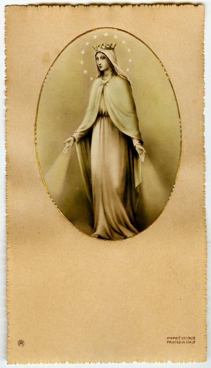 Imagem piedosa: A Virgem Maria (imprimir) de Anonymous Anonymous
