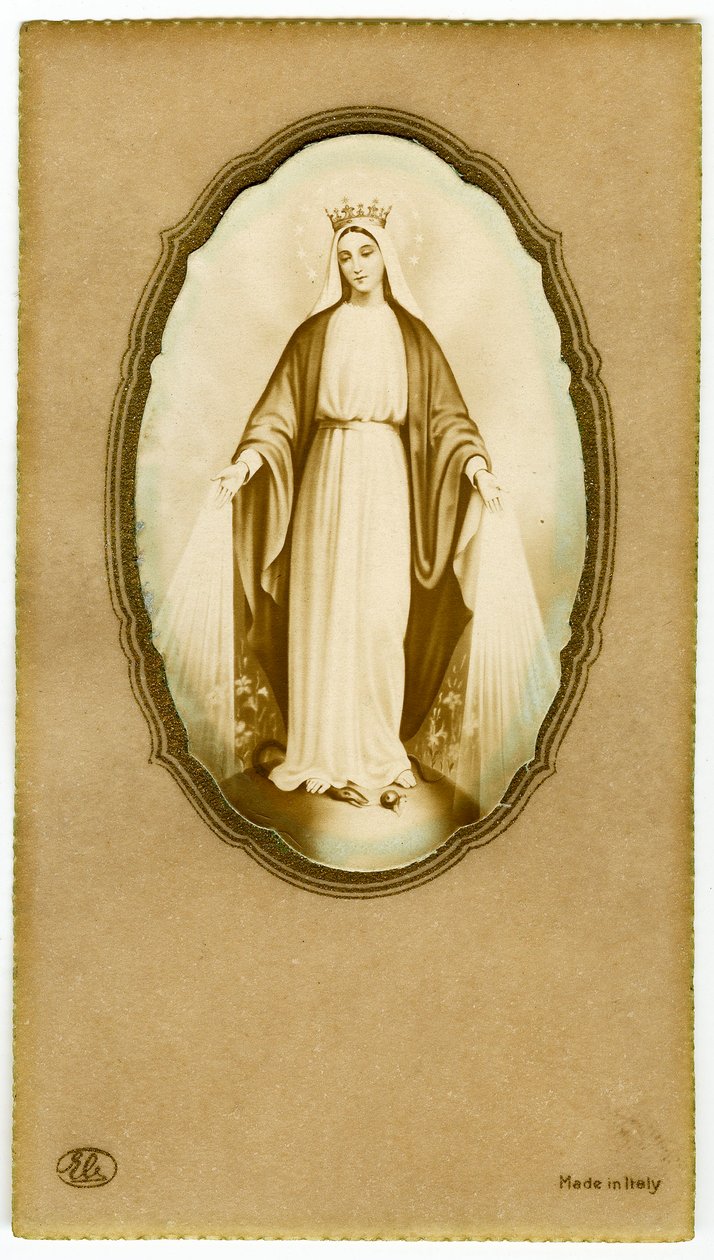 Imagem piedosa: A Virgem Maria (imprimir) de Anonymous Anonymous