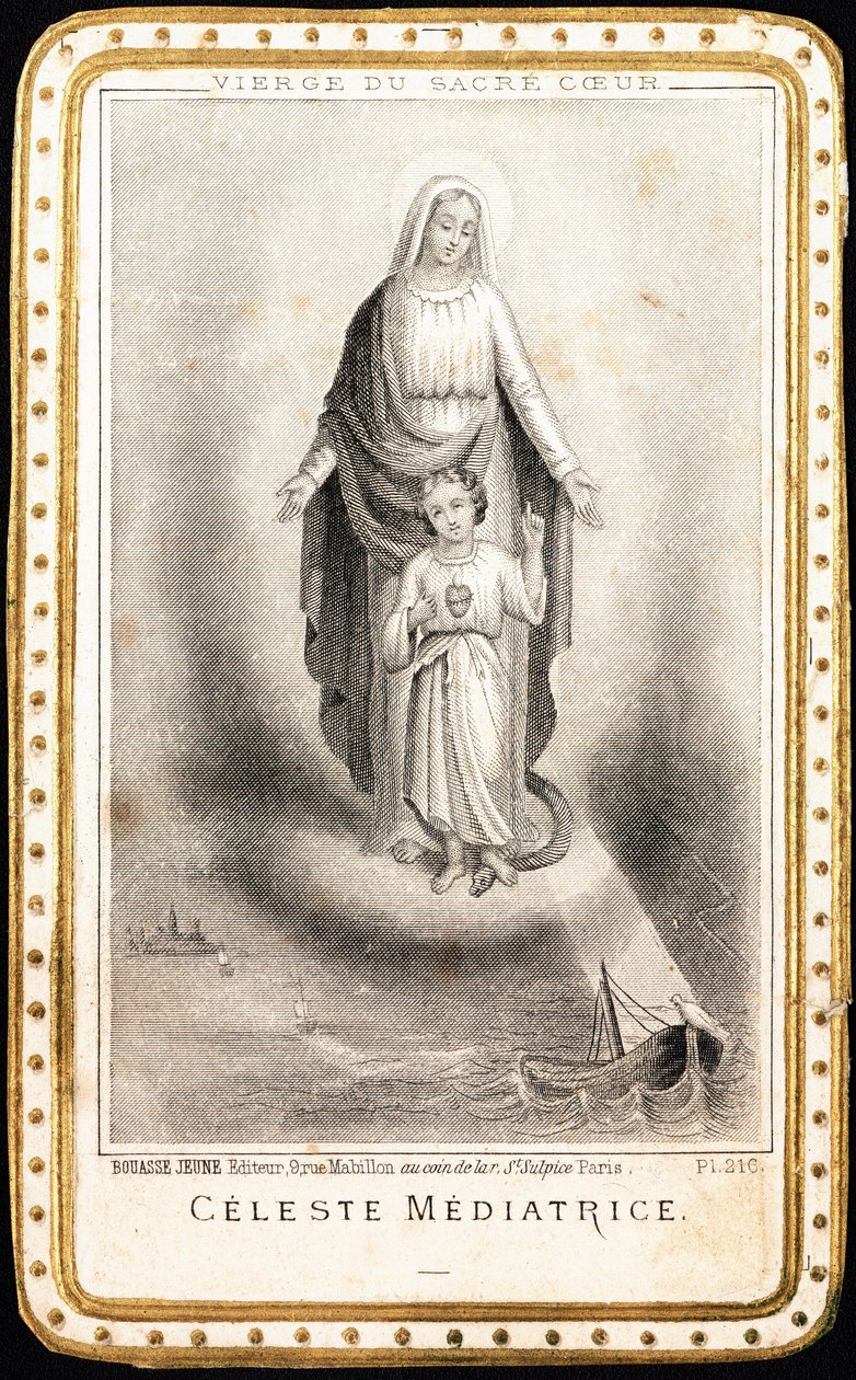 Imagem piedosa: "Virgem do Sagrado Coração 