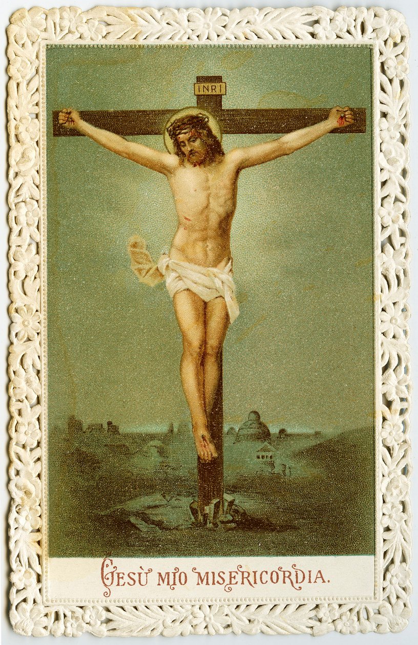 Imagem piedosa: a crucificação (imprimir) de Anonymous Anonymous